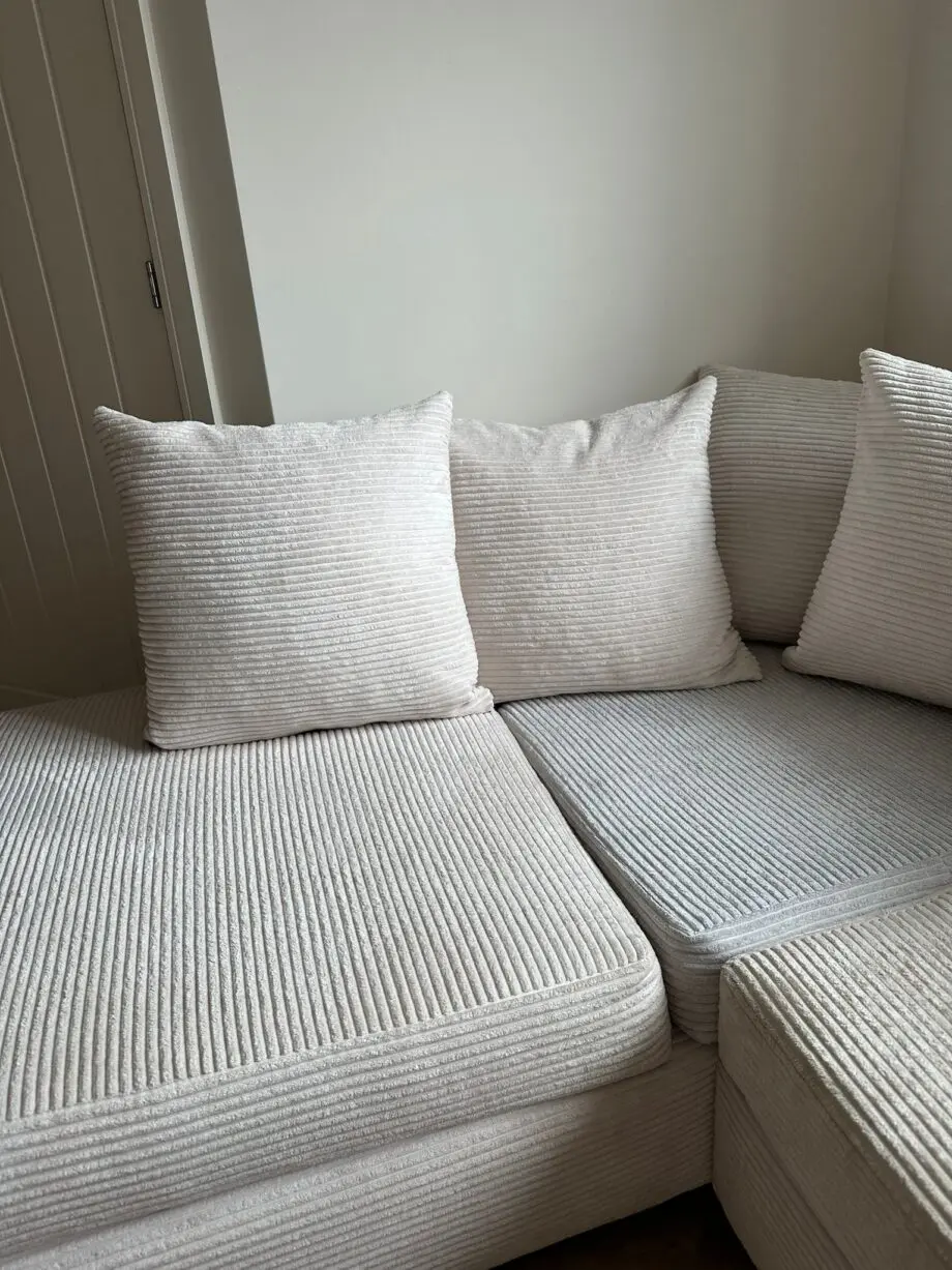 Beige corner sofa