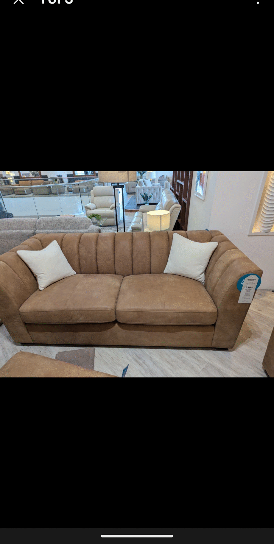 Brand new original leather sofa