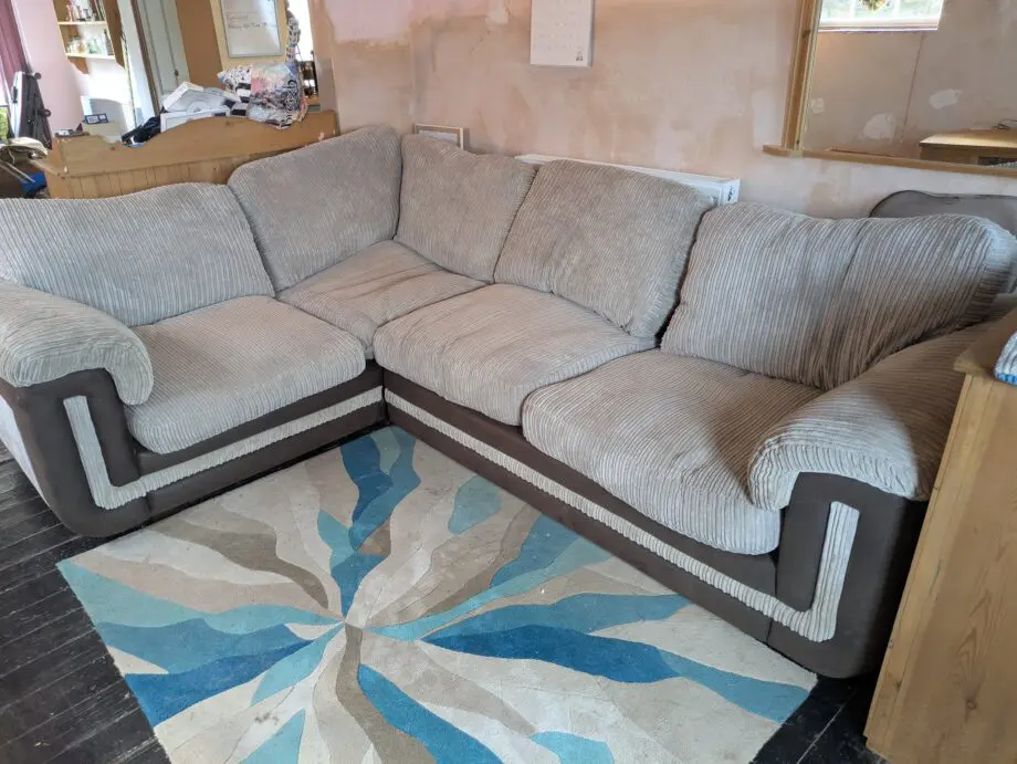 SCS L shaped sofa with pull out bed