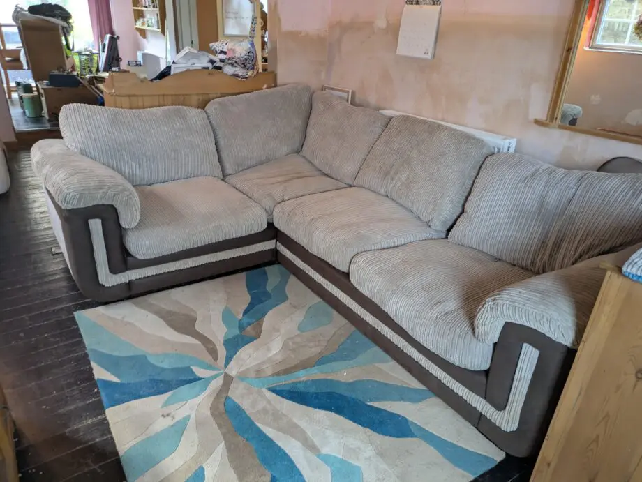 SCS L shaped sofa with pull out bed