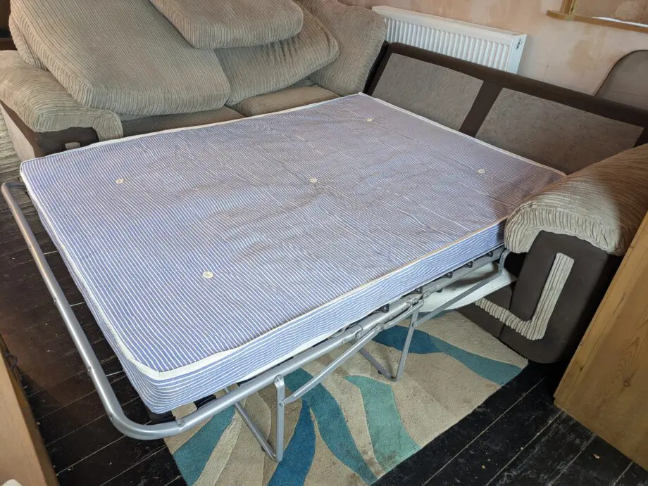 SCS L shaped sofa with pull out bed