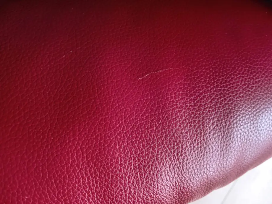 DFS Navona red leather chair