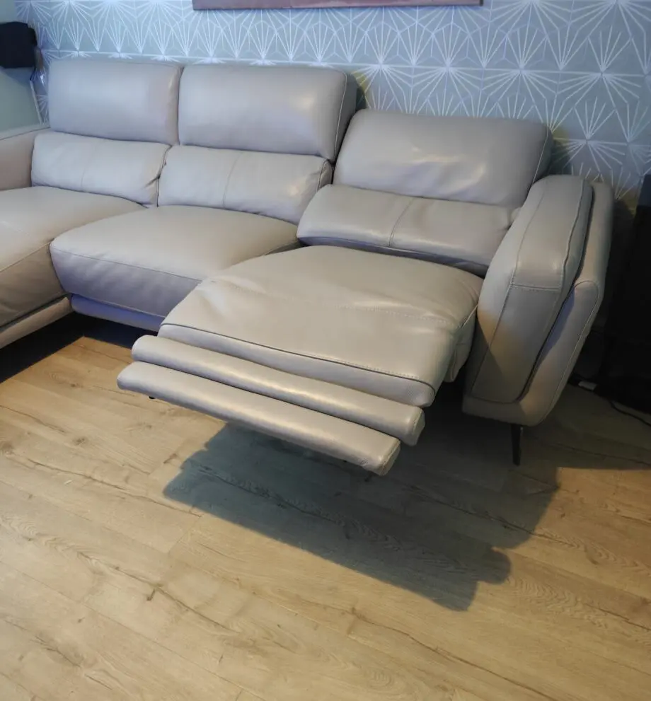 DFS Leather sofa , with chaise , recliner,heated seat and usb charging points