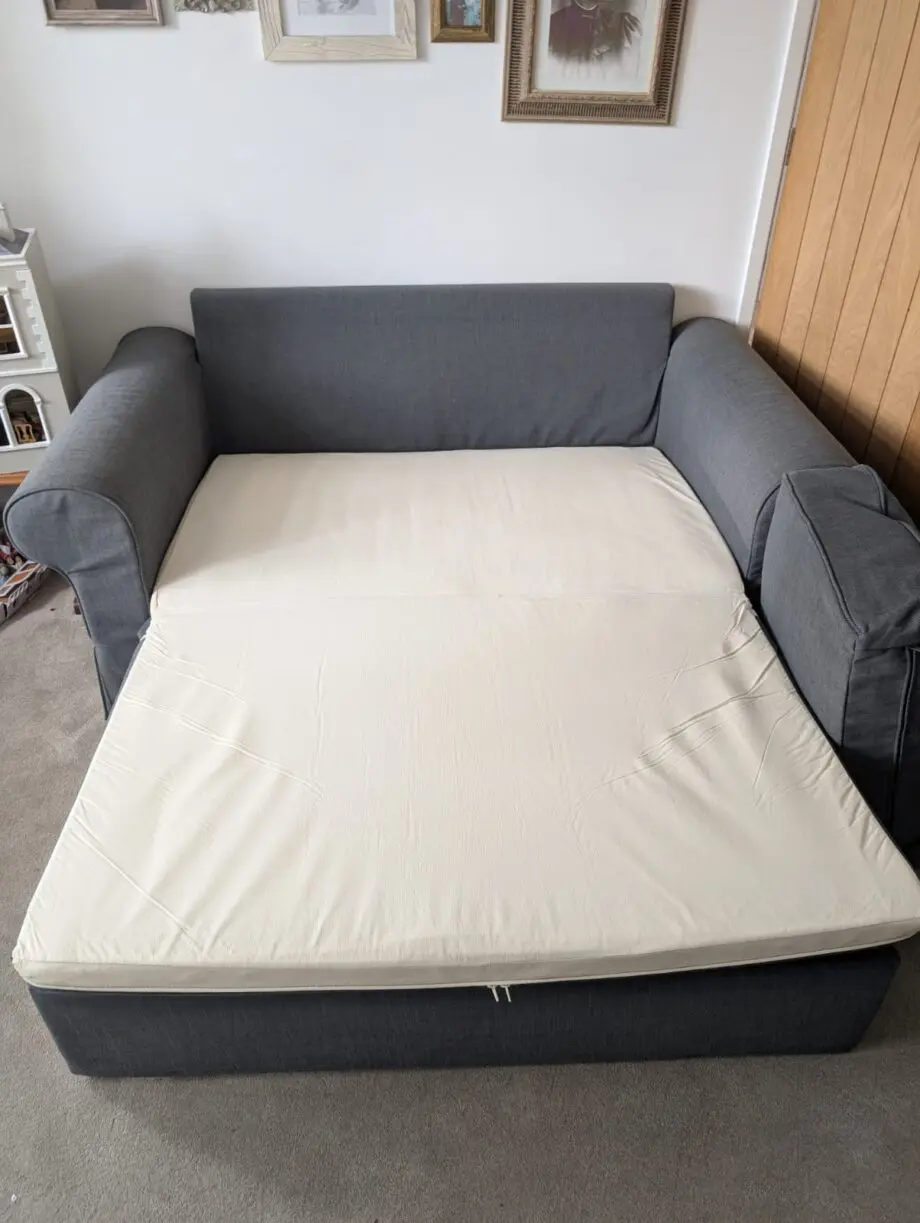 Ikea Backabro grey sofa bed