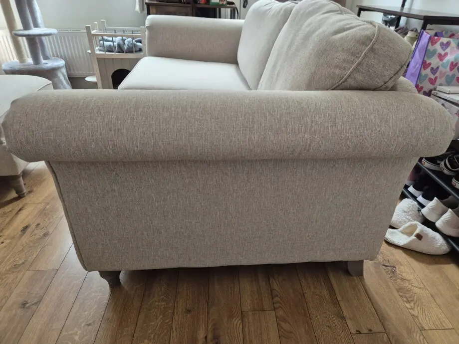 Country Living Woodstock 3 Seater Sofa & Storage Footstool - Beige