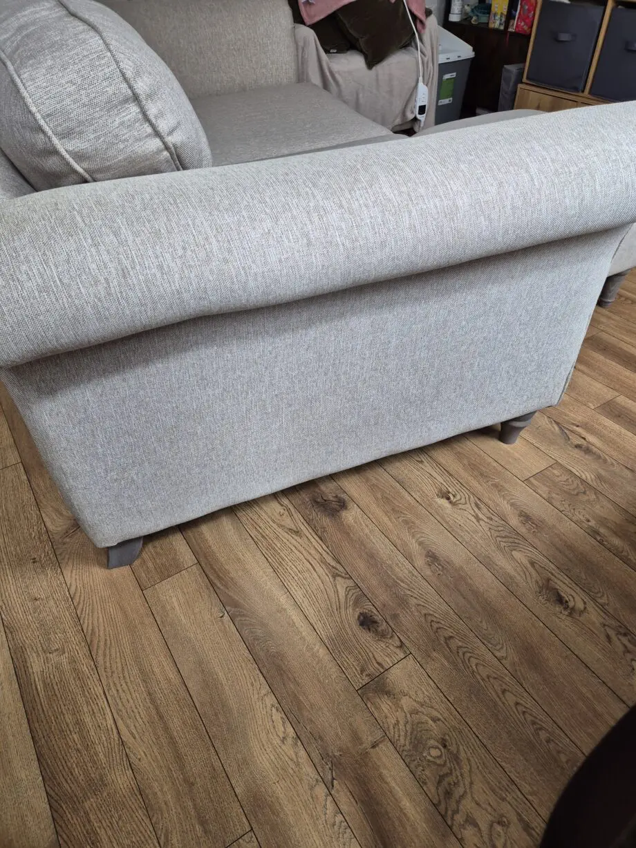 Country Living Woodstock 3 Seater Sofa & Storage Footstool - Beige