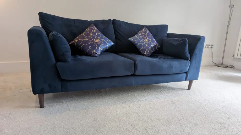 Danetti 3-Seater Sofa in Stylish Navy Blue