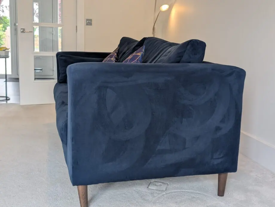 Danetti 3-Seater Sofa in Stylish Navy Blue