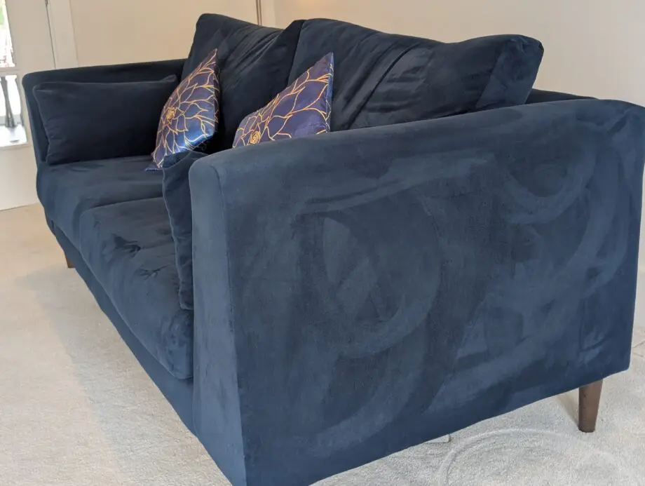Danetti 3-Seater Sofa in Stylish Navy Blue