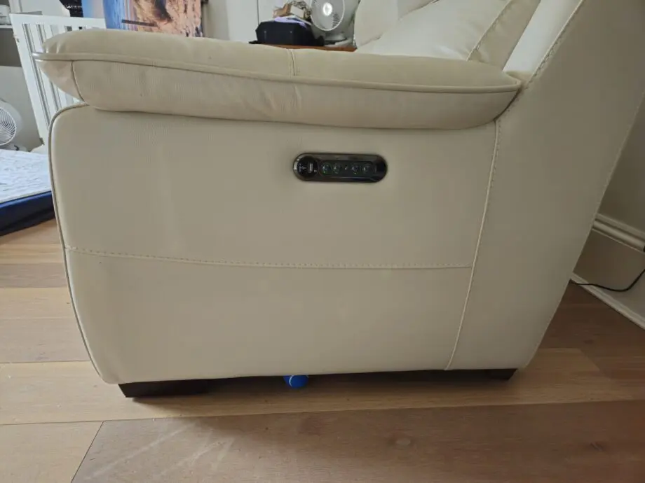 Furniture Village Pure Leather Electric Recliner Sofa
