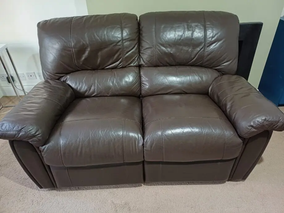 Recliner leather sofa (manual)