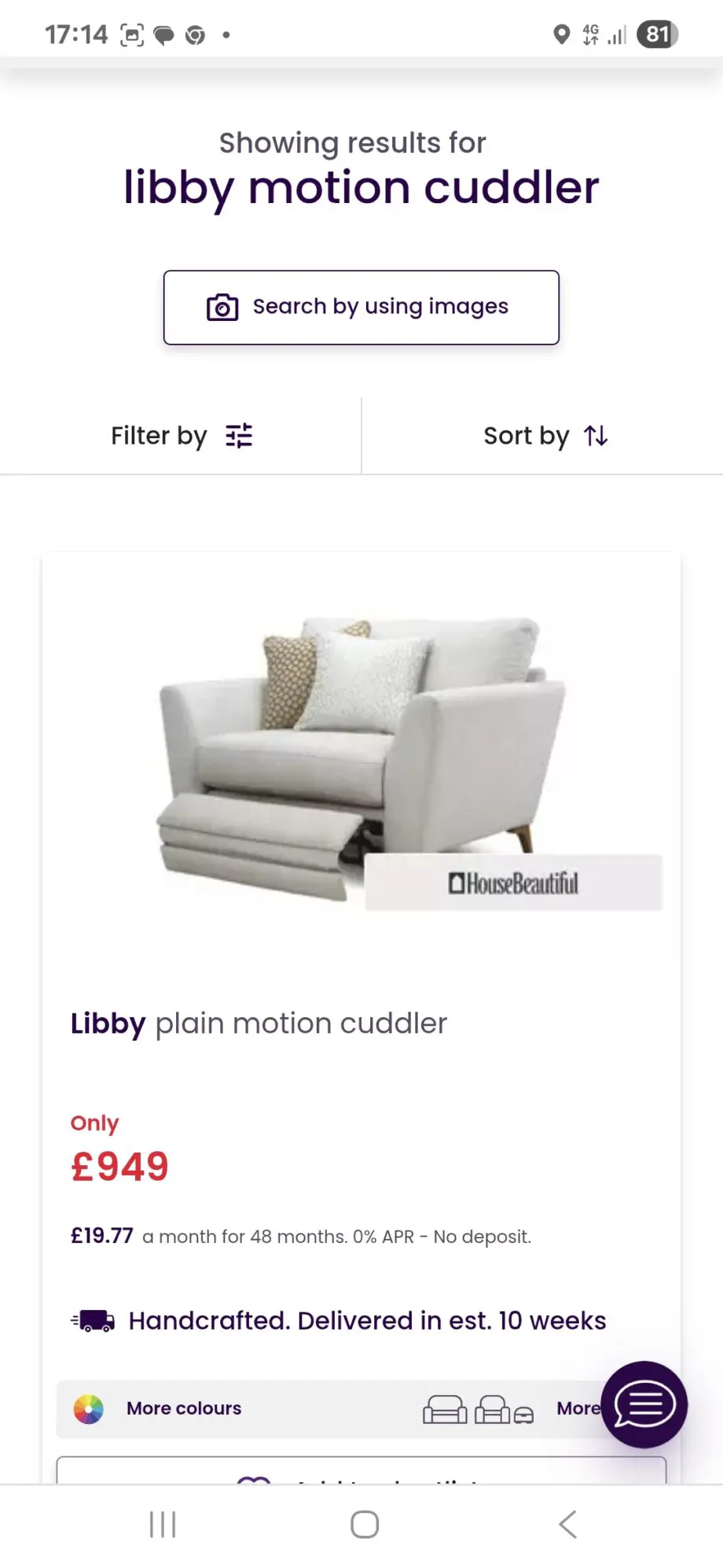 DFS LIBBY 3 Seater sofa and motion recliner cuddler seat