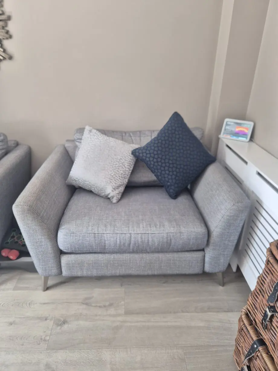 DFS LIBBY 3 Seater sofa and motion recliner cuddler seat