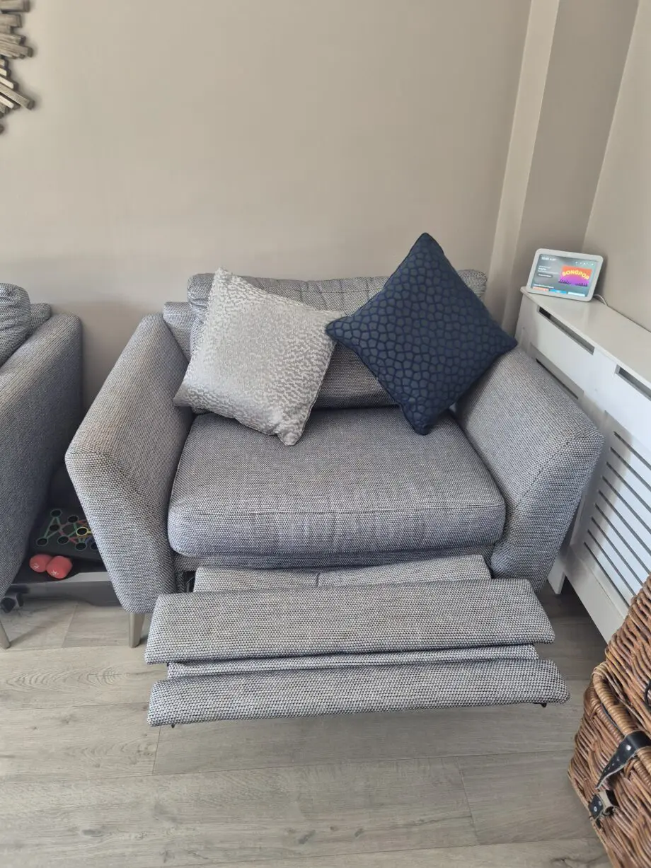 DFS LIBBY 3 Seater sofa and motion recliner cuddler seat