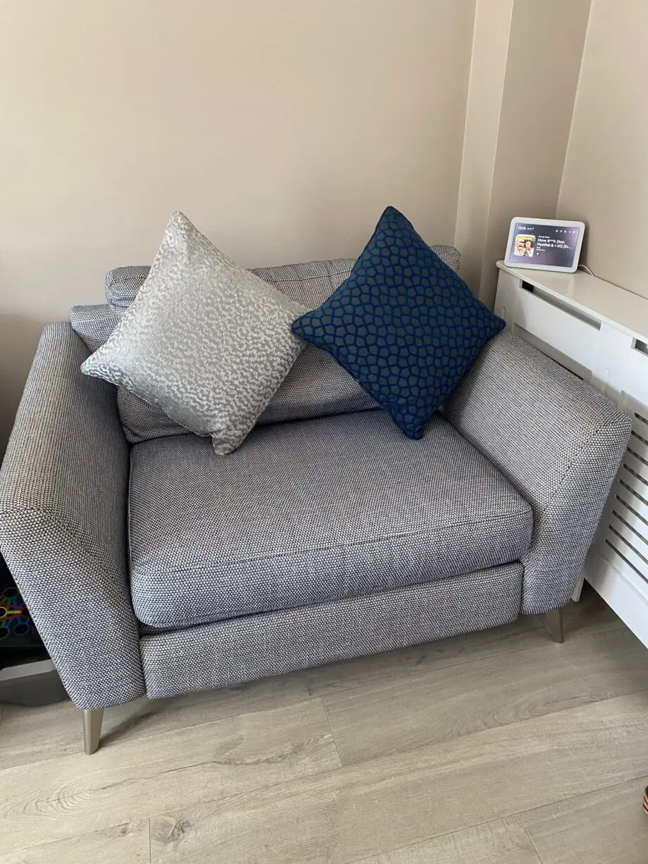 DFS LIBBY 3 Seater sofa and motion recliner cuddler seat