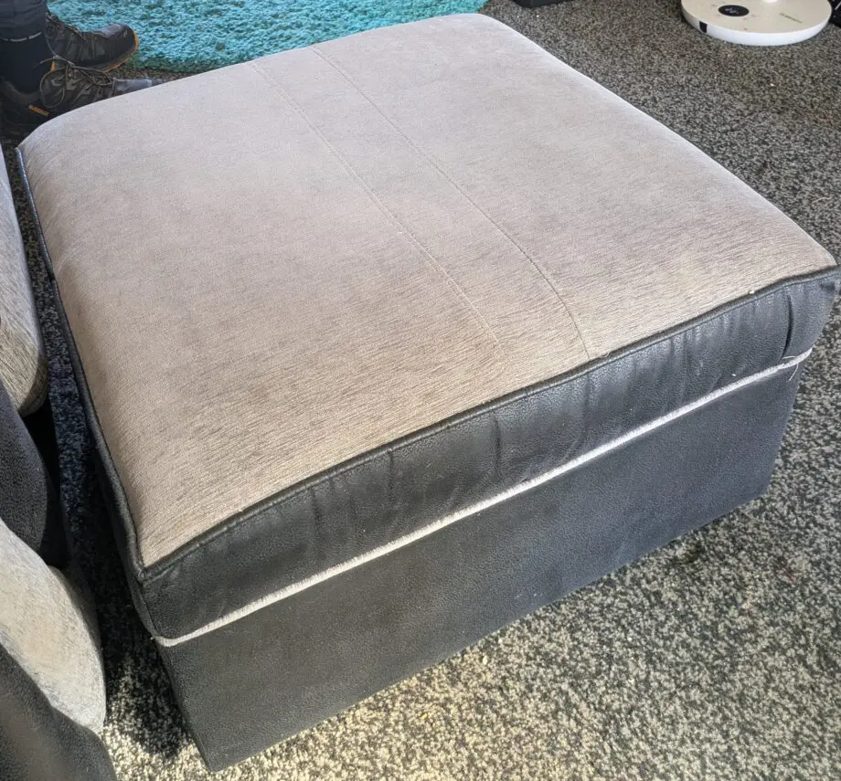 3 seater sofa, armchair and pouffe