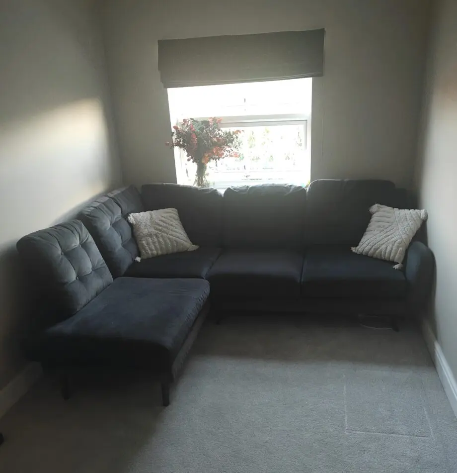 Charcoal DFS 'French Connection' L shaped Sofa