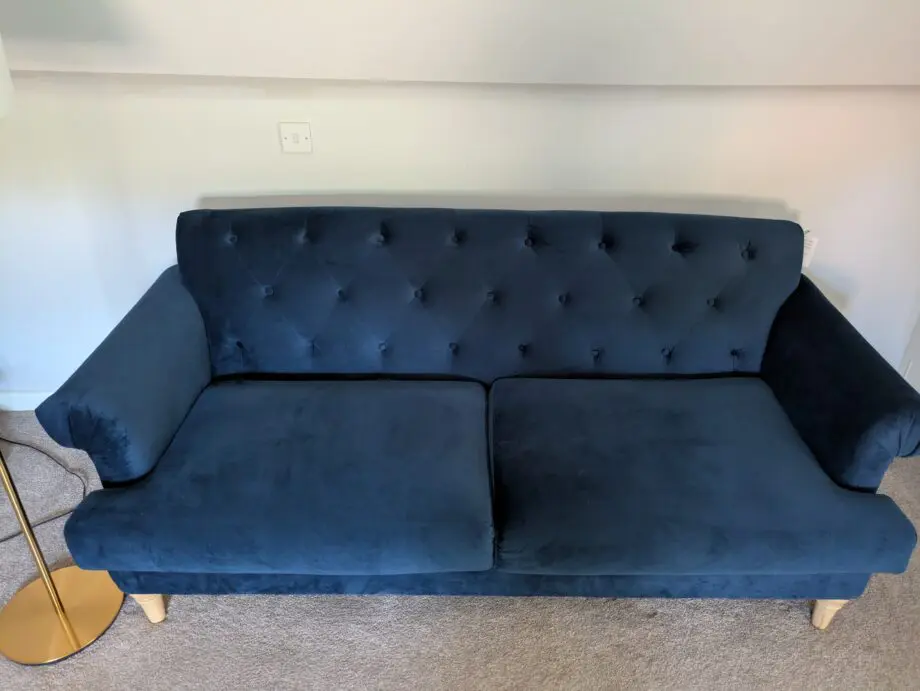 **Virtually new** Dunelm Jazz Velvet 3-seater Sofa