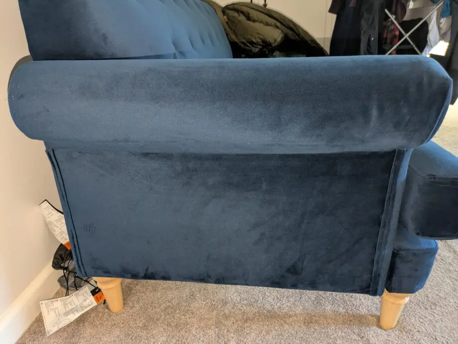 **Virtually new** Dunelm Jazz Velvet 3-seater Sofa
