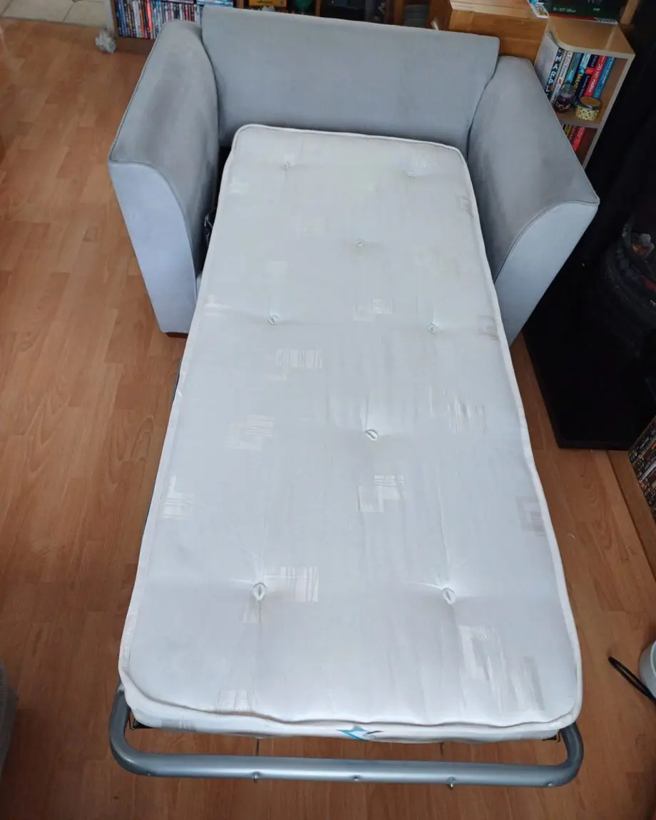 Furniture Village grey 2 seater sofa bed