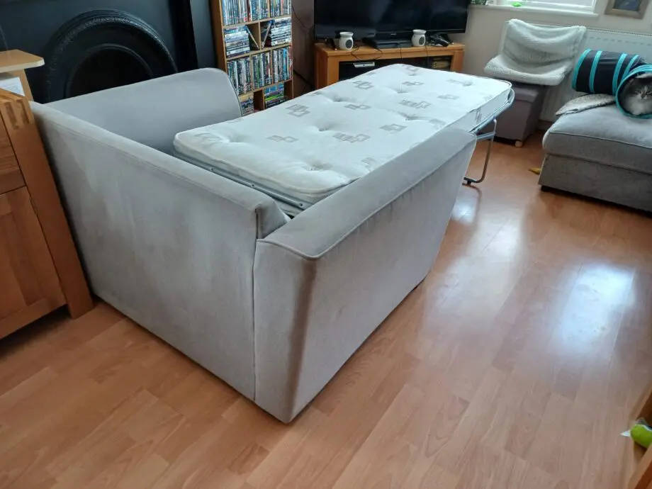 Furniture Village grey 2 seater sofa bed