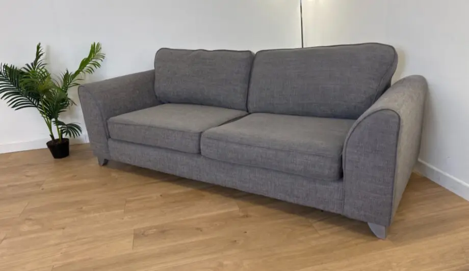 DFS Sofa Bed - Fabric / Soft Grey