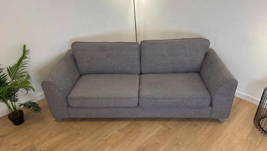 DFS Sofa Bed - Fabric / Soft Grey