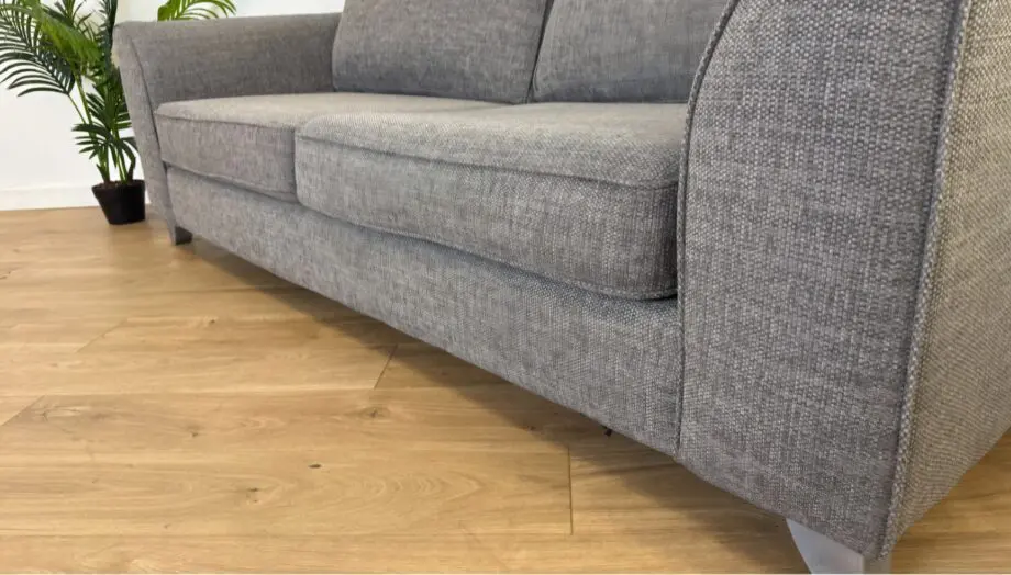 DFS Sofa Bed - Fabric / Soft Grey