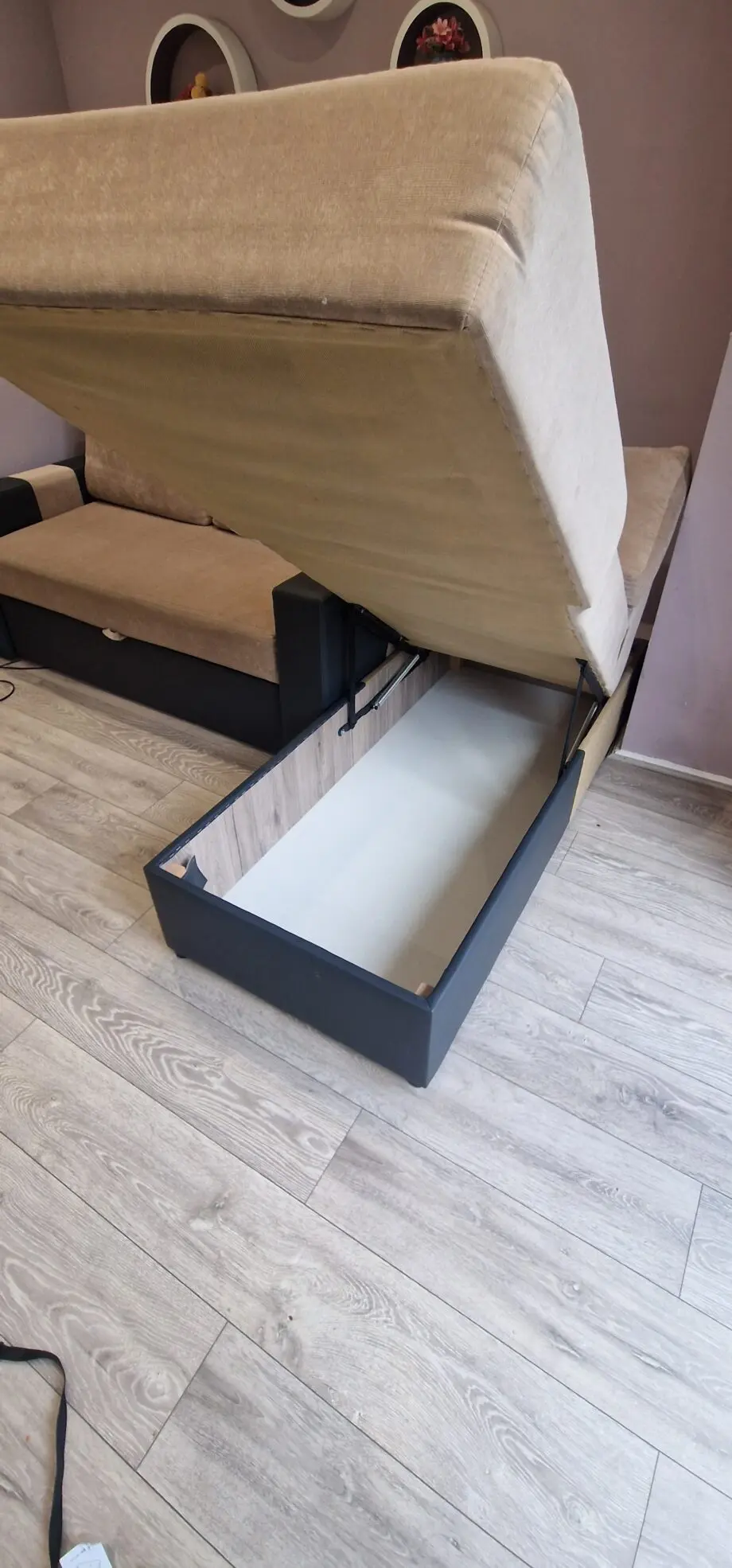 Adel Corner Sofa Bed with Storage