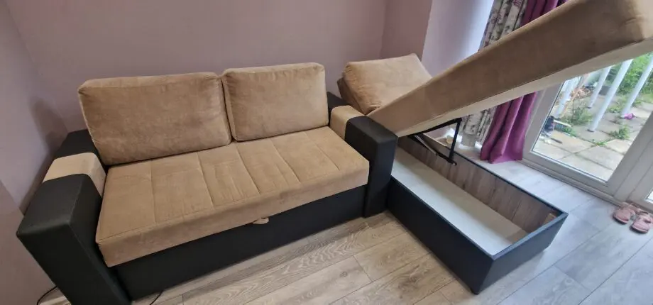 Adel Corner Sofa Bed with Storage