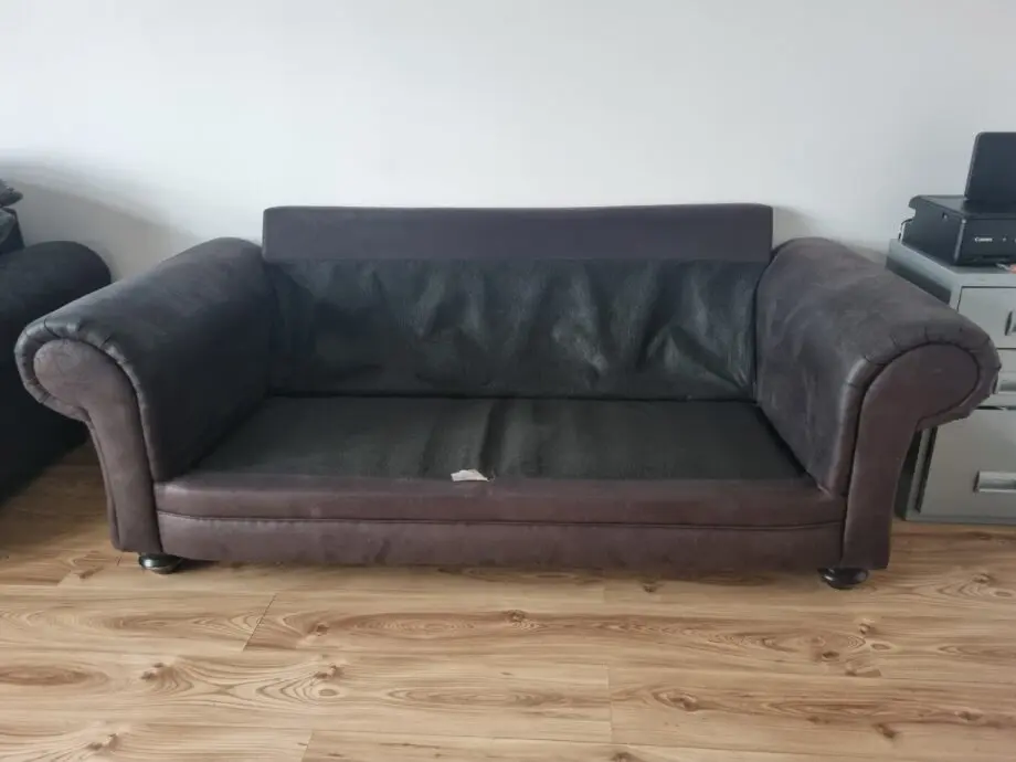 Black and grey sofa