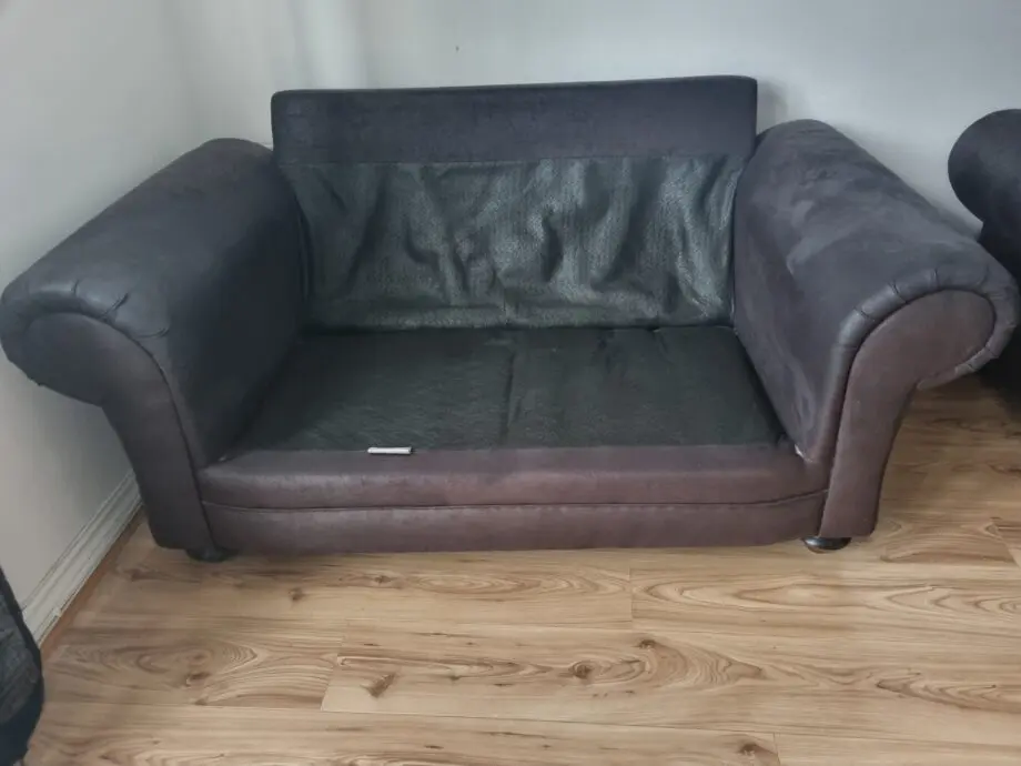 Black and grey sofa