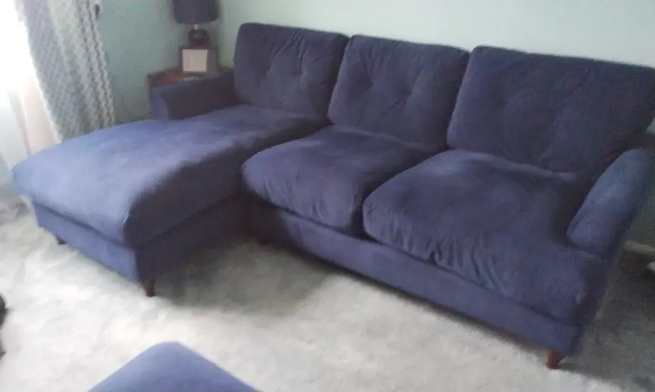 DFS Patterdale corner sofa and storage footstool