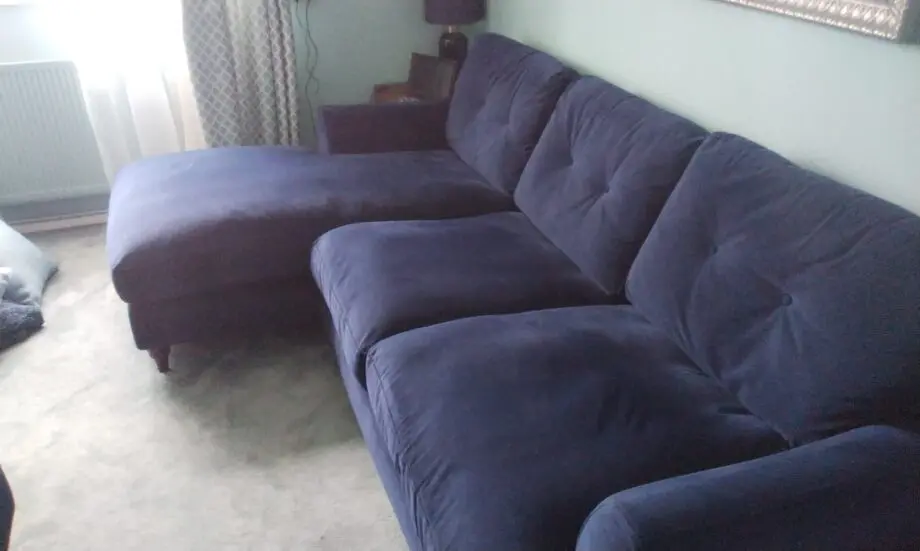 DFS Patterdale corner sofa and storage footstool