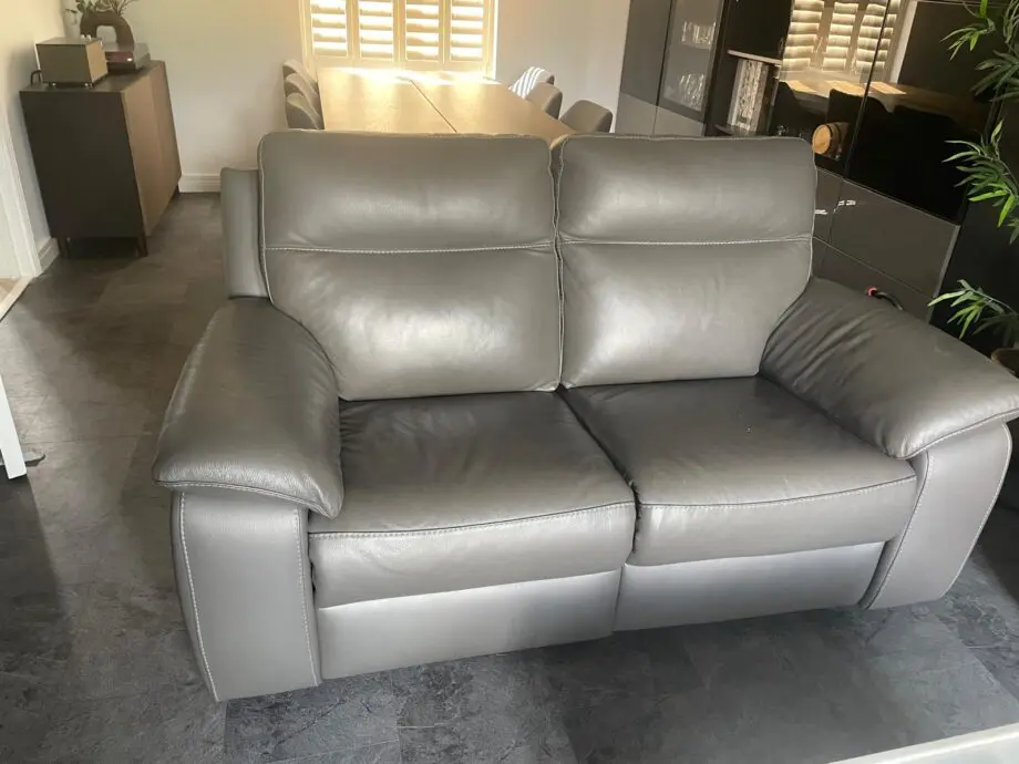 Nicoletti Pepino 2 Seater Leather Power Recliner Sofa