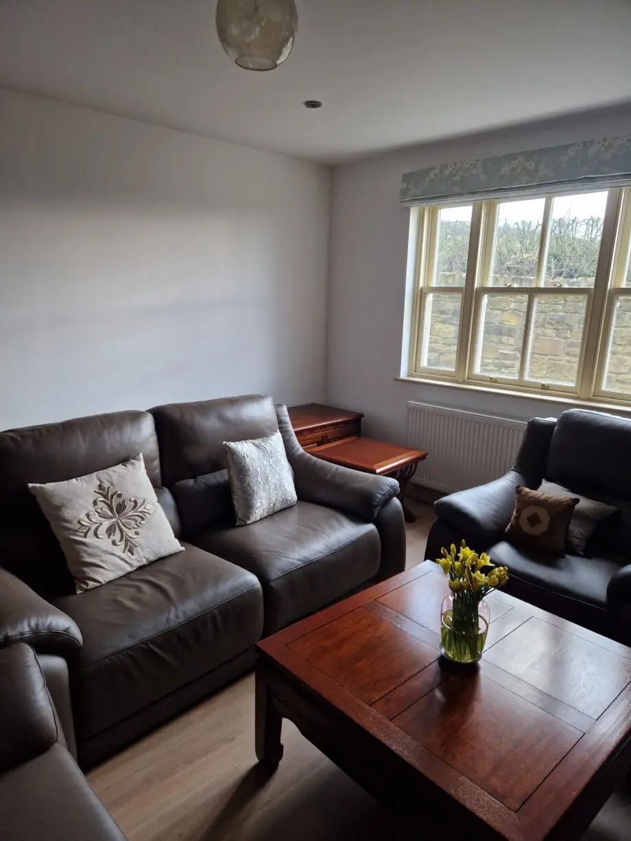 Italian Leather Brown Two Seater Sofa