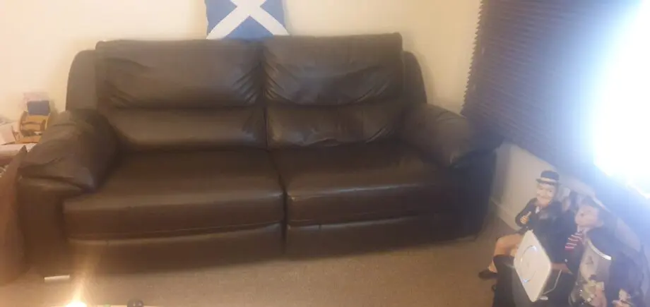 Brown 3seater recliners