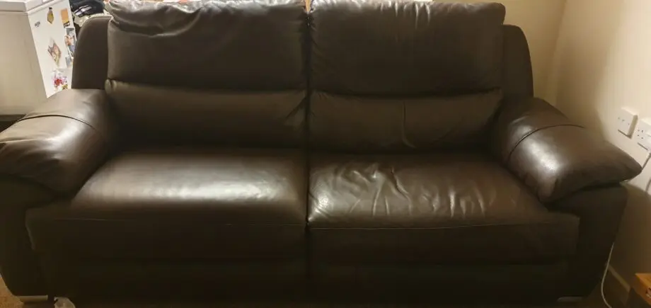 Brown 3seater recliners