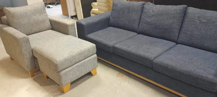 3 seat sofa, Armchair and Footstool