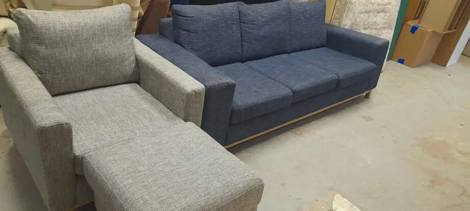 3 seat sofa, Armchair and Footstool