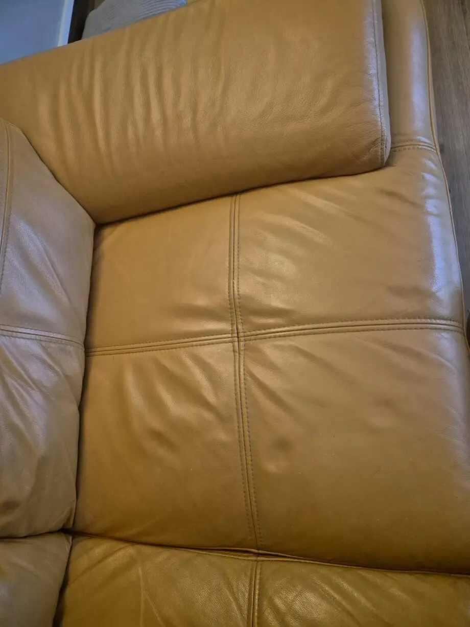 Harvey's Islington Mustard Yellow Sofa and matching Footstool
