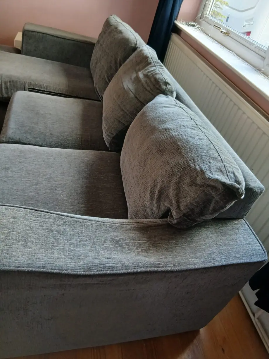 DFS grey left-hand chaise