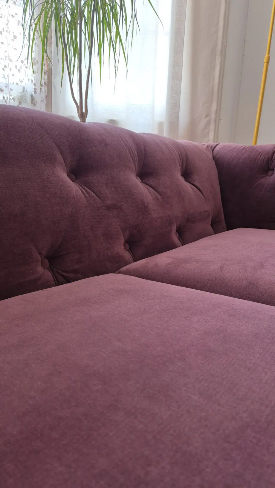 DFS Wine Chesterfield sofa