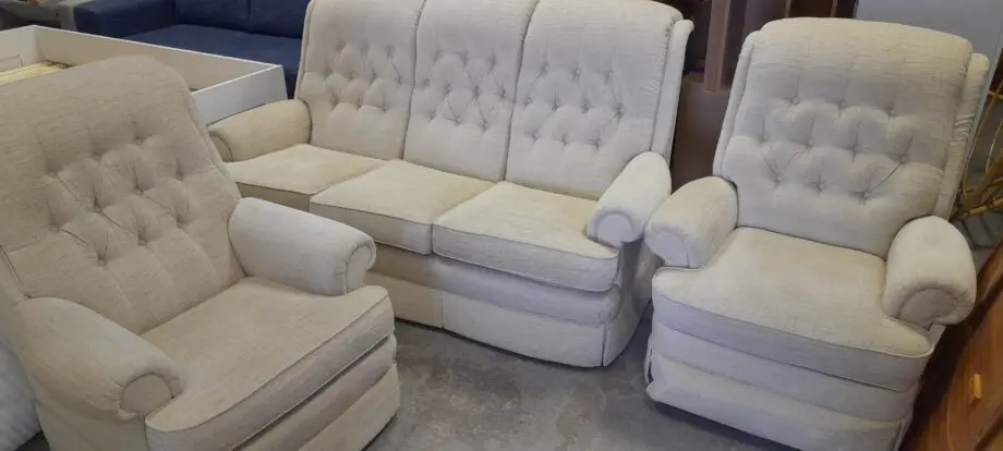 3-piece Parker Knoll suite including Reclining Armchair