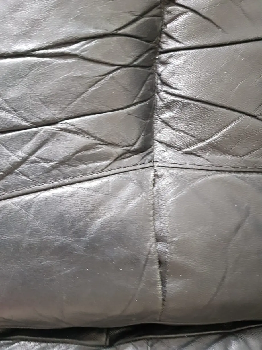 DFS 3 seater manual recliner leathersofa