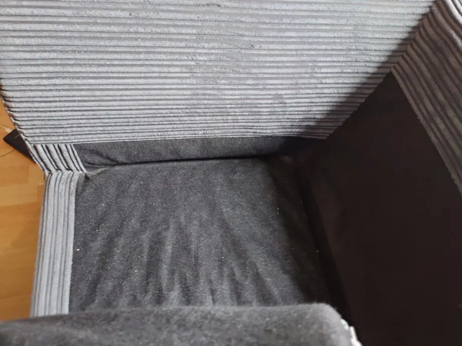 Charcoal corner sofa. good condition