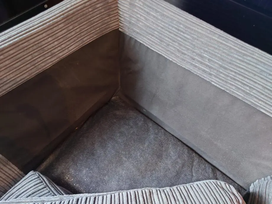 Charcoal corner sofa. good condition