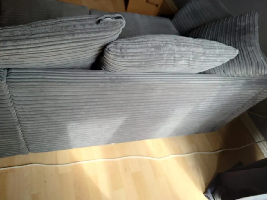 Charcoal corner sofa. good condition