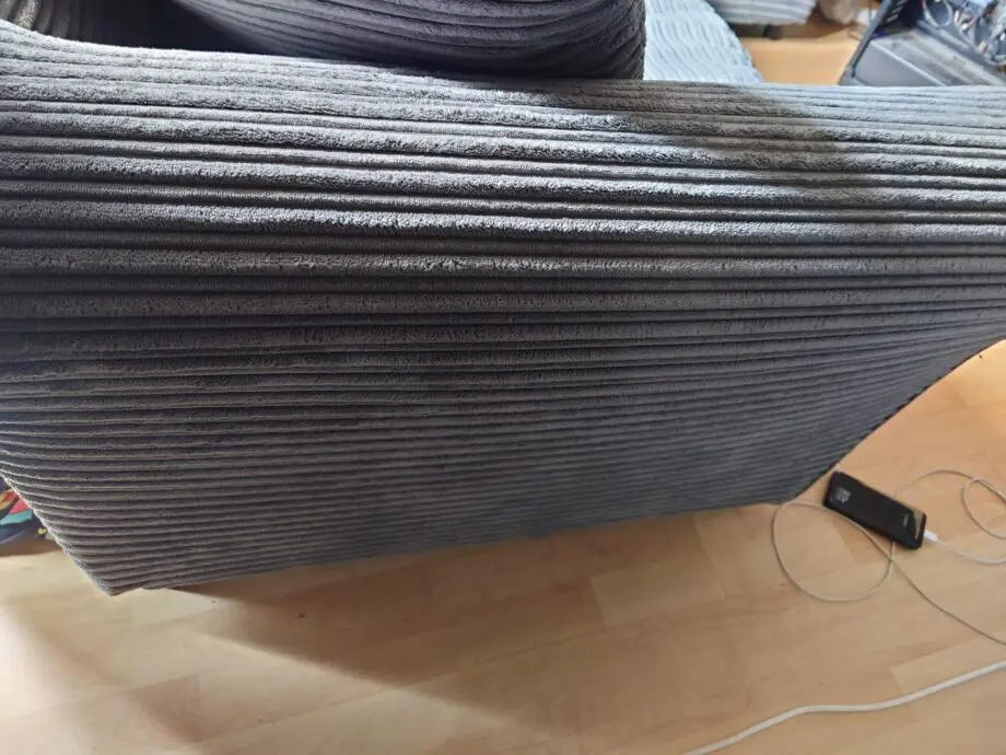 Charcoal corner sofa. good condition