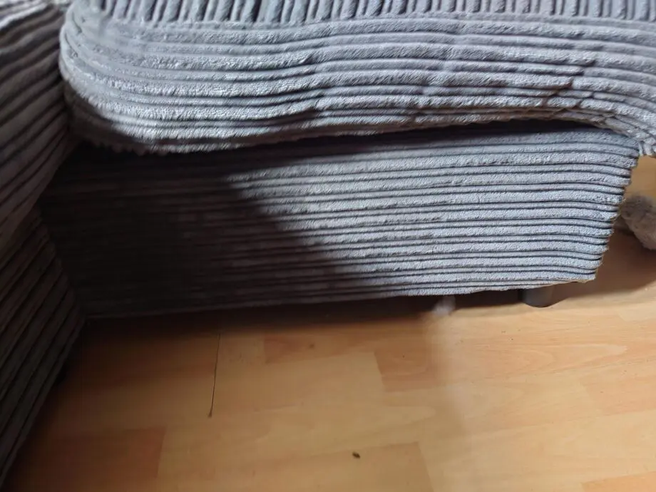 Charcoal corner sofa. good condition